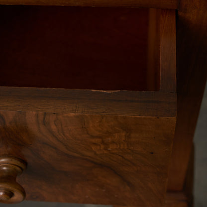 アンティーク ウォールナット材 両袖デスク