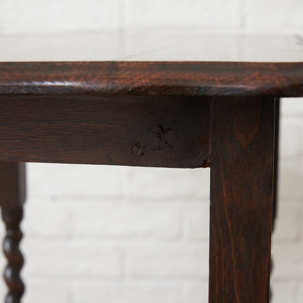 英国アンティーク オーク材 サイドテーブル