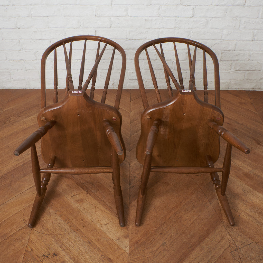 ボウスピンドルバックチェア 2脚セット
