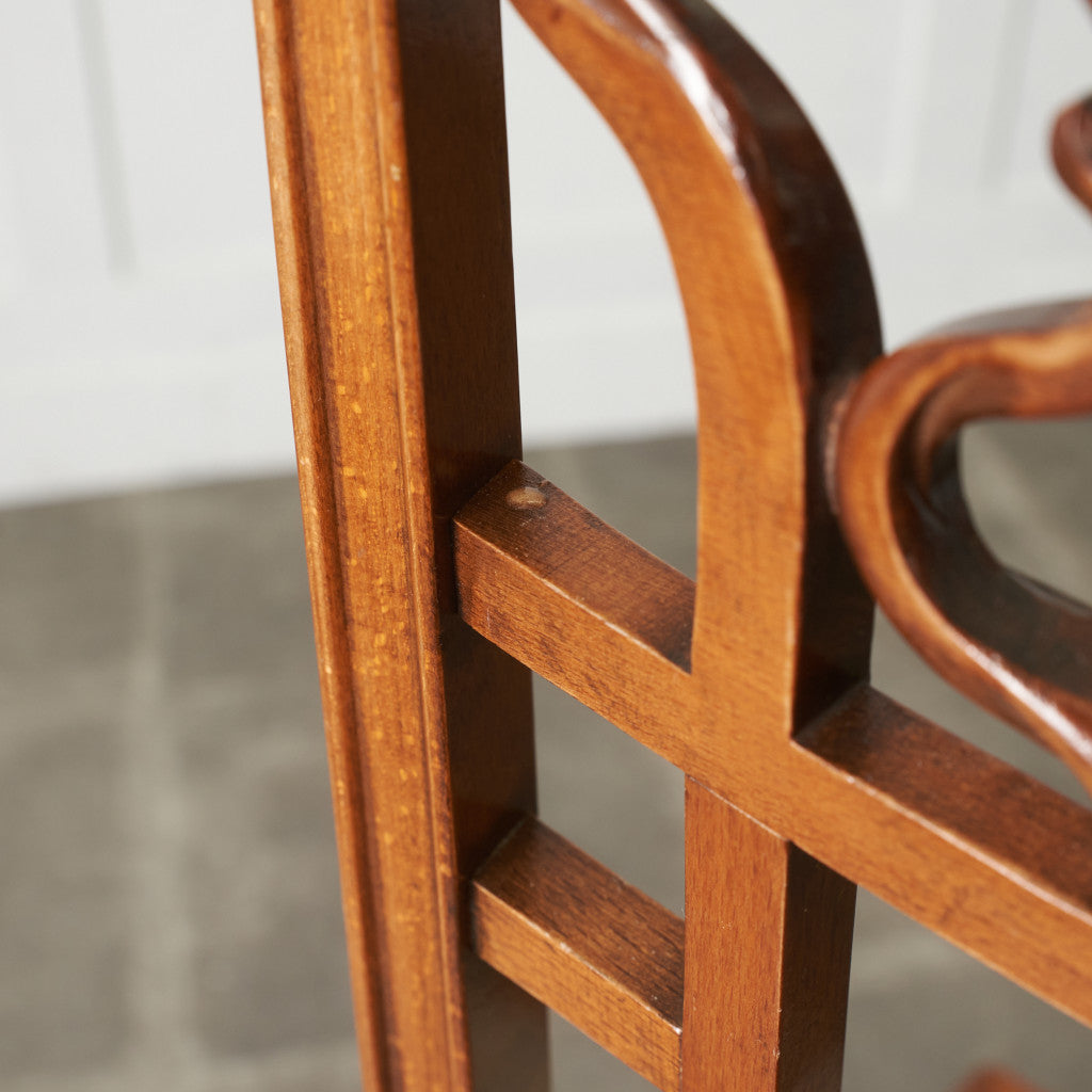 アールヌーボー ハイバックチェア / 張替済