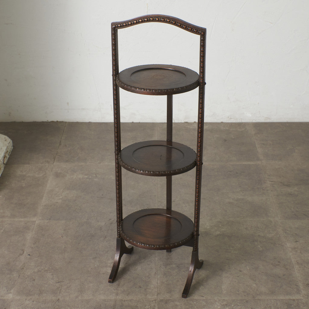 英国アンティーク 折畳み式 ケーキスタンド