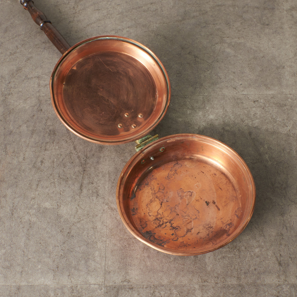 英国アンティーク 銅製 ベッドウォーミングパン