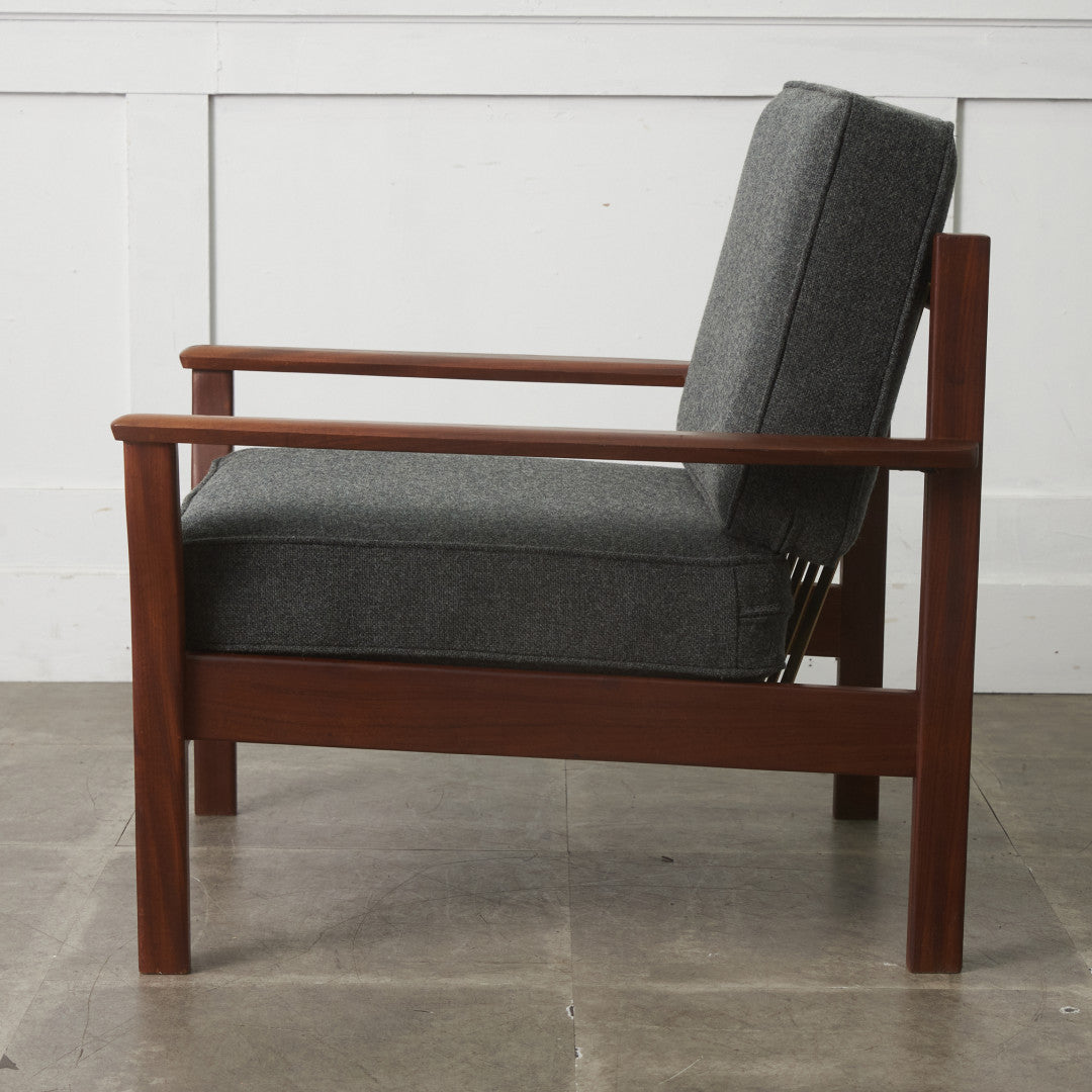 イギリスヴィンテージ アームチェア / 張替済