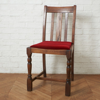 英国アンティーク ダイニングチェア / 張替品