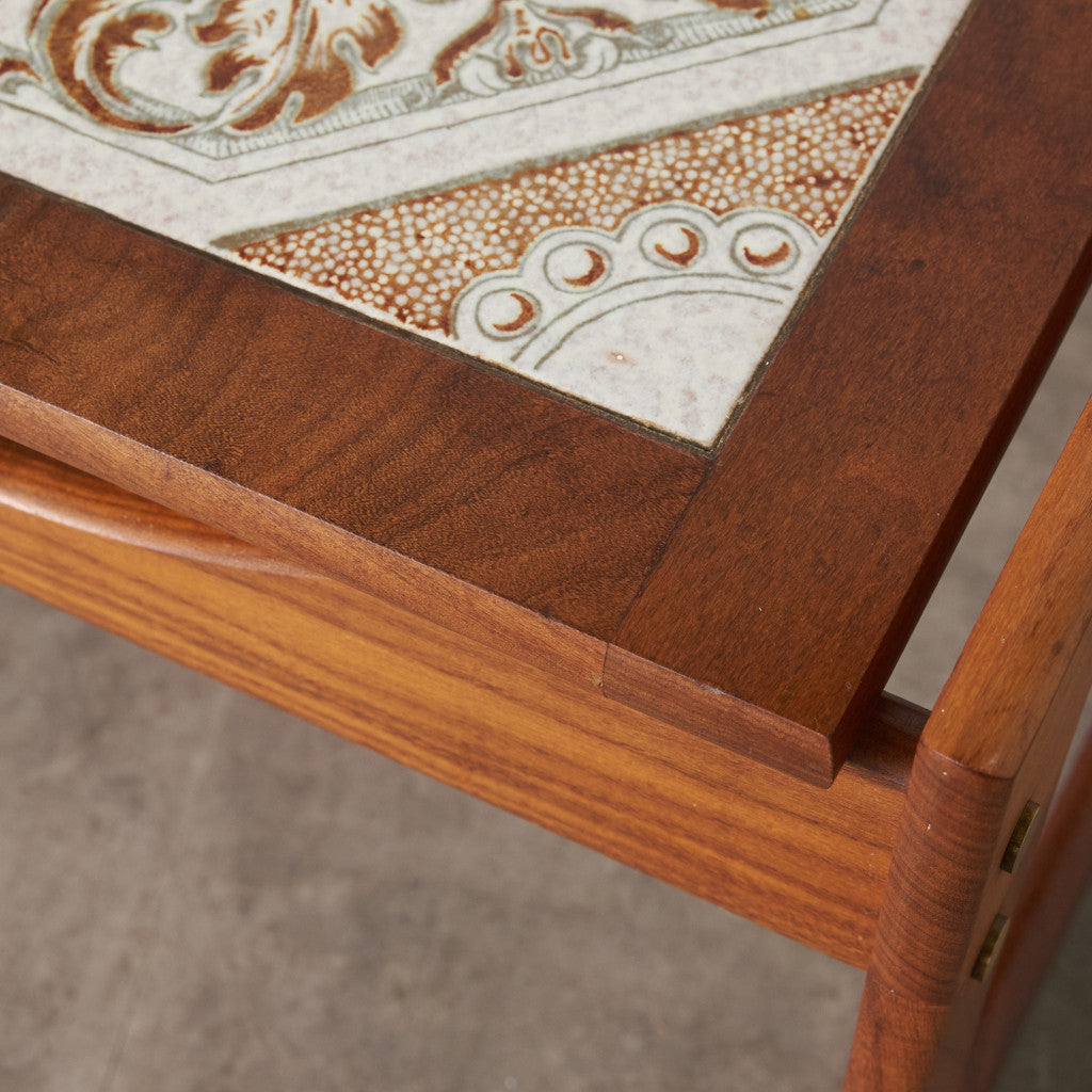 ヴィンテージ タイルトップ コーヒーテーブル