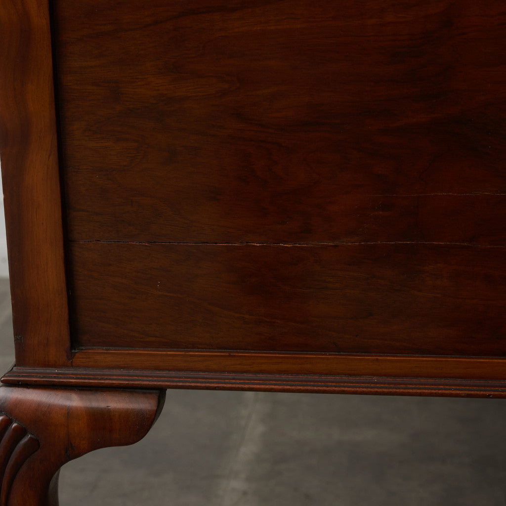 アンティーク ウォールナット材 両袖デスク