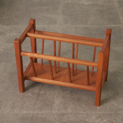 北欧ヴィンテージ チーク材 マガジンラック