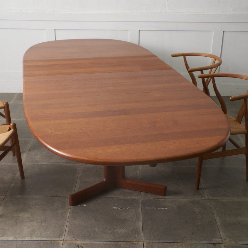 デンマーク エクステンション オーバルダイニングテーブル