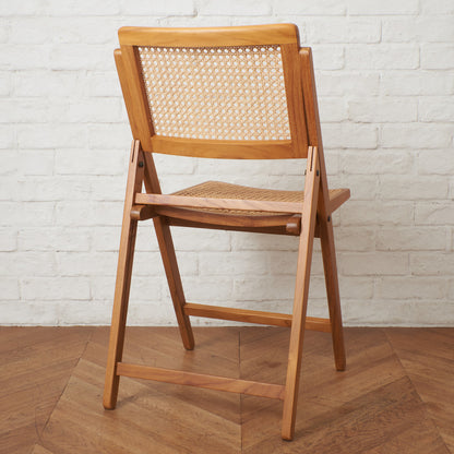 ラタン編み フォールディングチェア