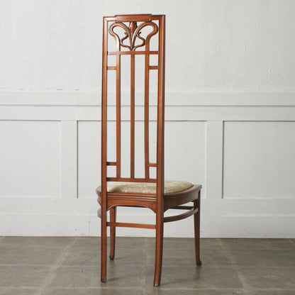 アールヌーボー ハイバックチェア / 張替済