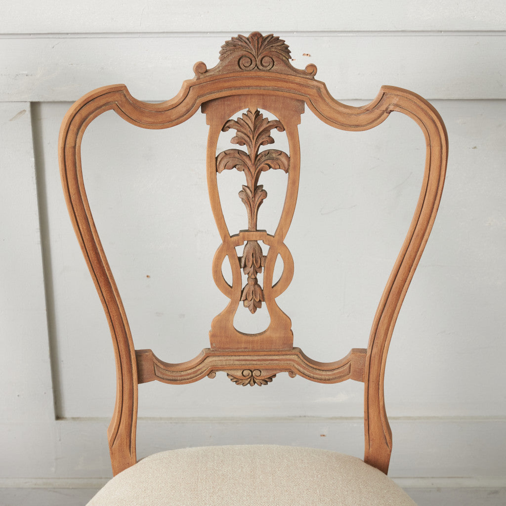 ストリップド加工 ダイニングチェア 4脚セット / 張替済