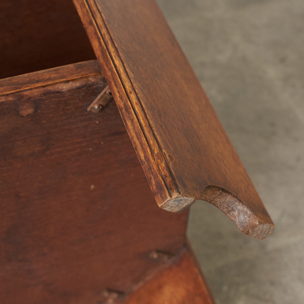 英国アンティーク アールデコ様式 オーク材サイドテーブル