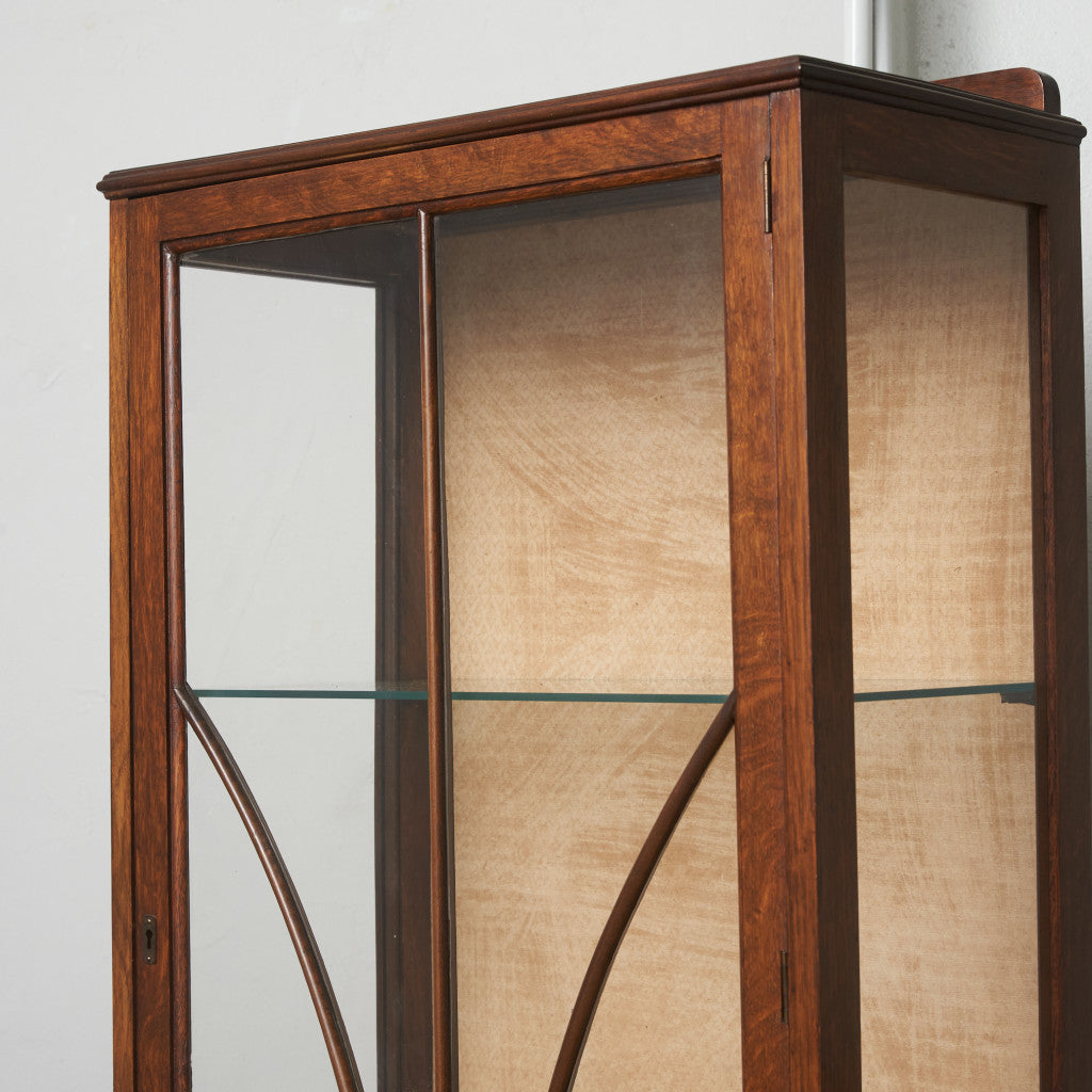 英国アンティーク ガラスキャビネット