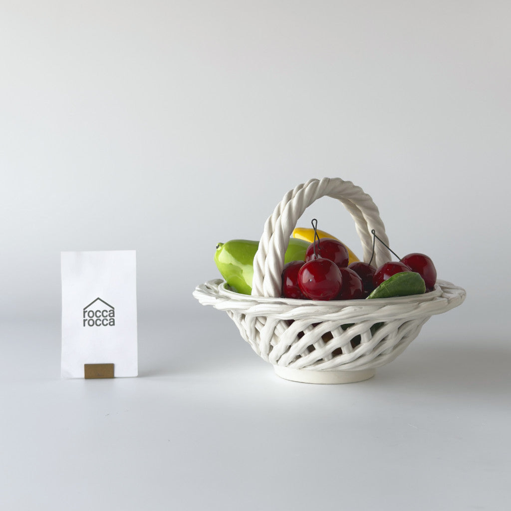 ヴィンテージ セラミック フルーツバスケット