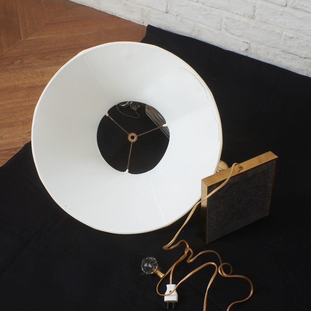 ハンガリー製 クリスタルガラス テーブルランプ