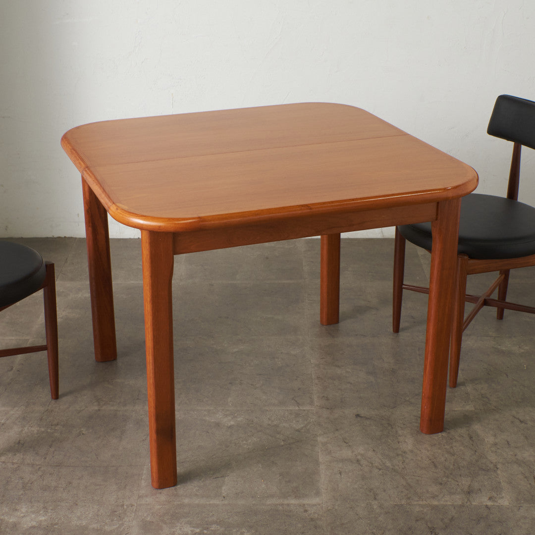 チーク材 エクステンションダイニングテーブル