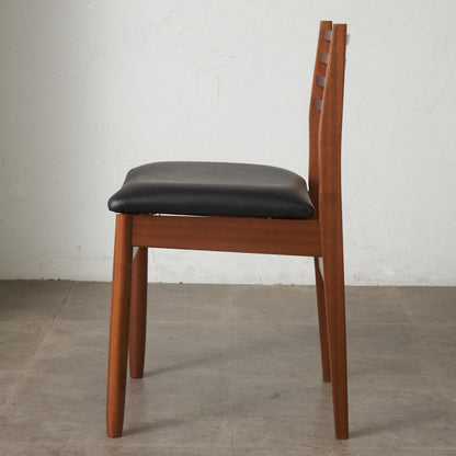 英国ヴィンテージ ラダーバック ダイニングチェア / 張替済