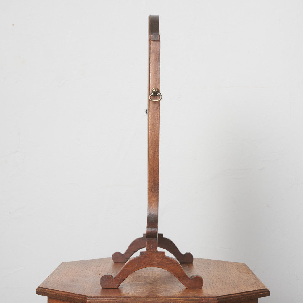 英国アンティーク マホガニー材 スタンドミラー