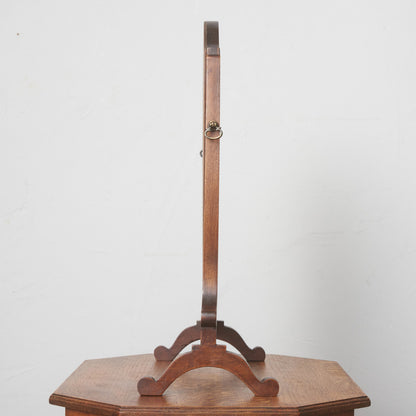 英国アンティーク マホガニー材 スタンドミラー