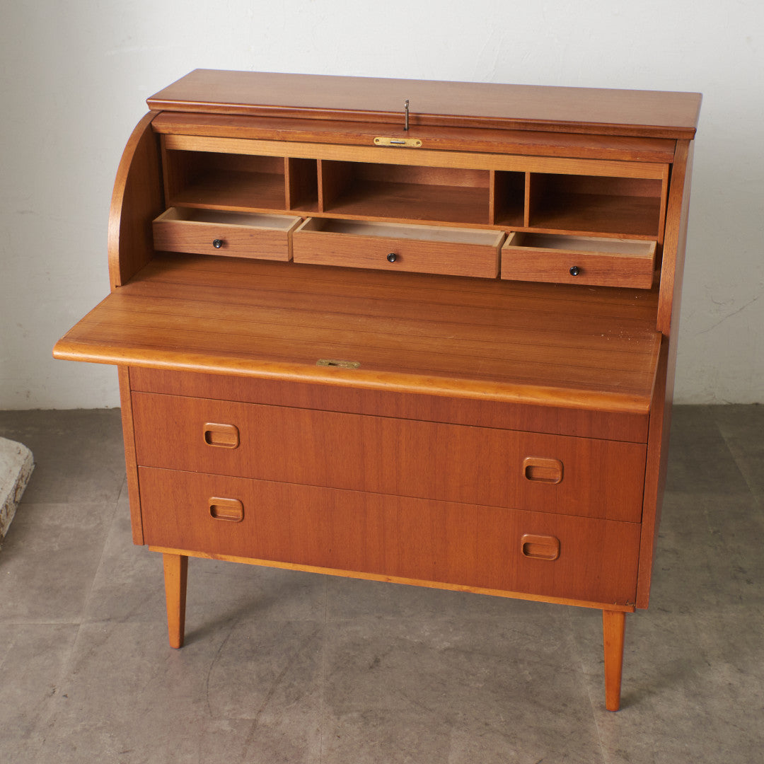 ヴィンテージ ロールトップ ライティングビューロー