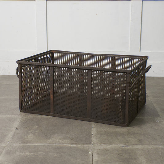 ヴィンテージ メタル メッシュバスケット