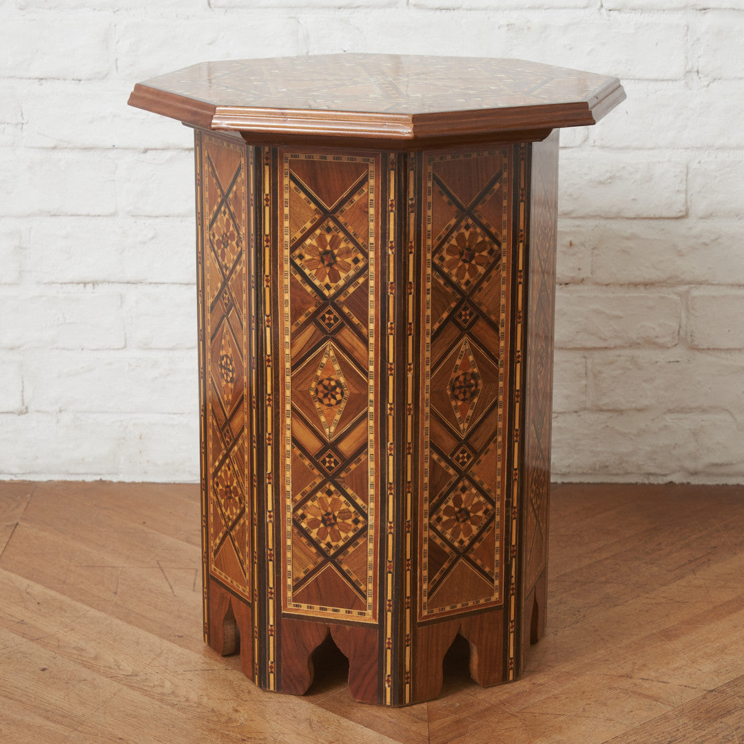 シリア製 寄木細工 サイドテーブル