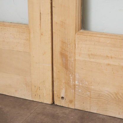 英国アンティーク 両開き ガラスドア