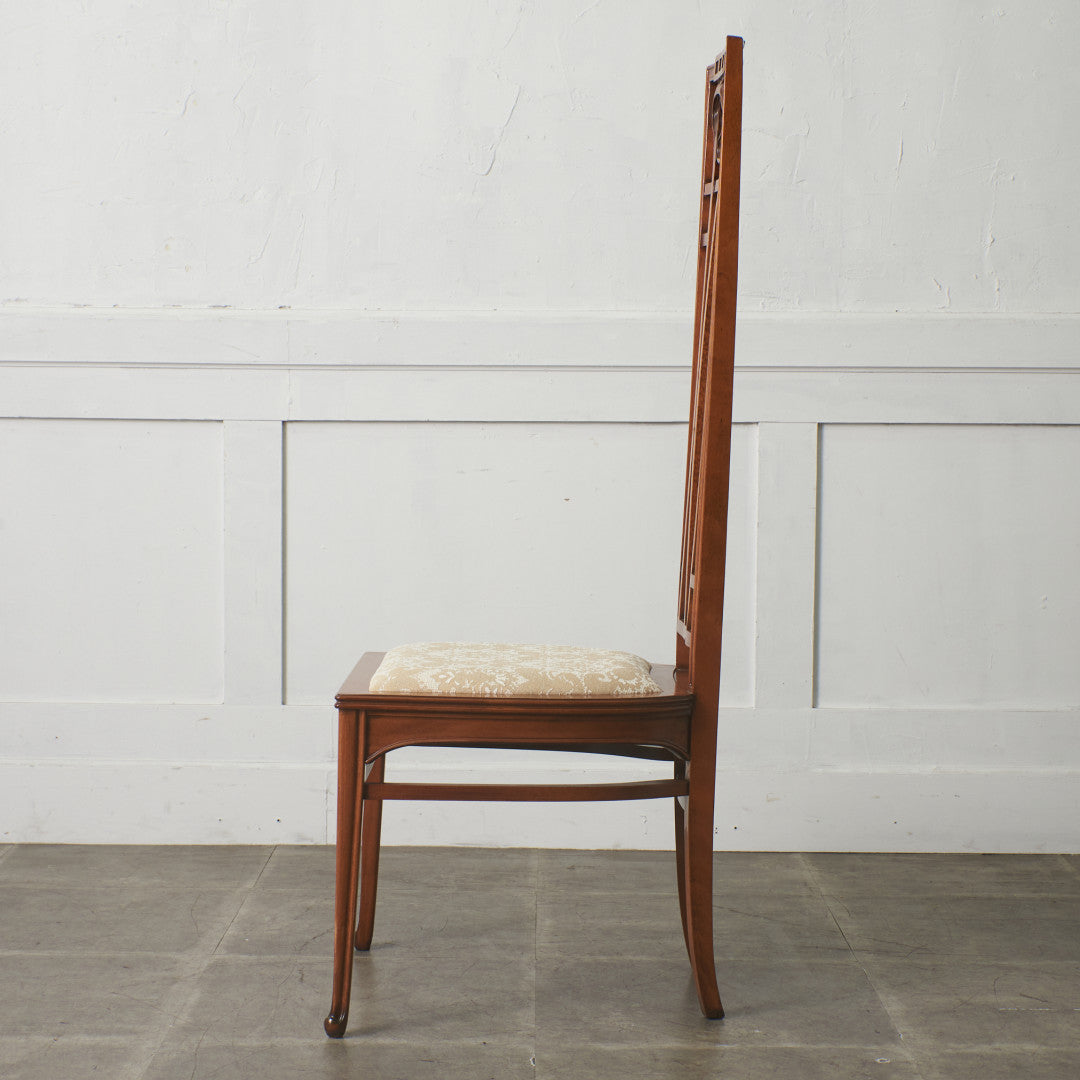 アールヌーボー ハイバックチェア / 張替済