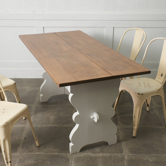 アンティーク ペインテッド リフェクトリーテーブル