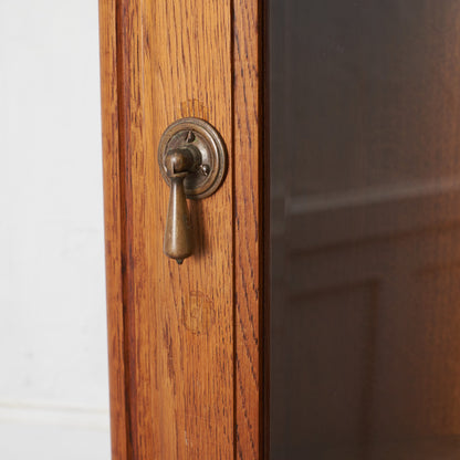 クラシック オーク材 コーナーキャビネット