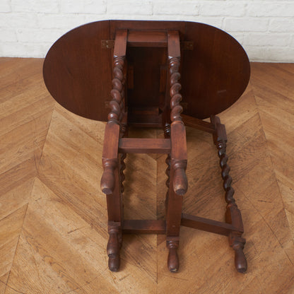 アンティーク ドロップリーフ ゲートレッグテーブル