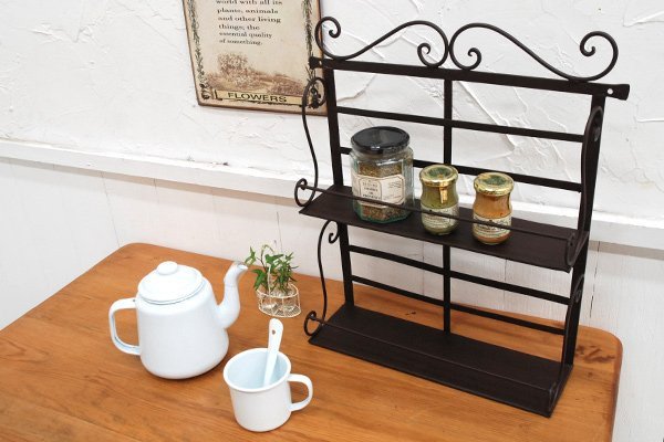 ツーティア・ウォールシェルフ