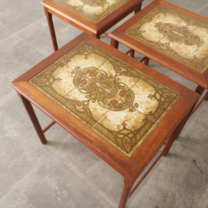 デンマーク TOFTEN タイルトップ ネストテーブル