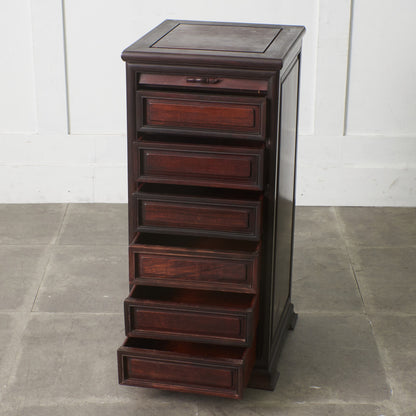 唐木 蛇腹扉 花梨材チェスト