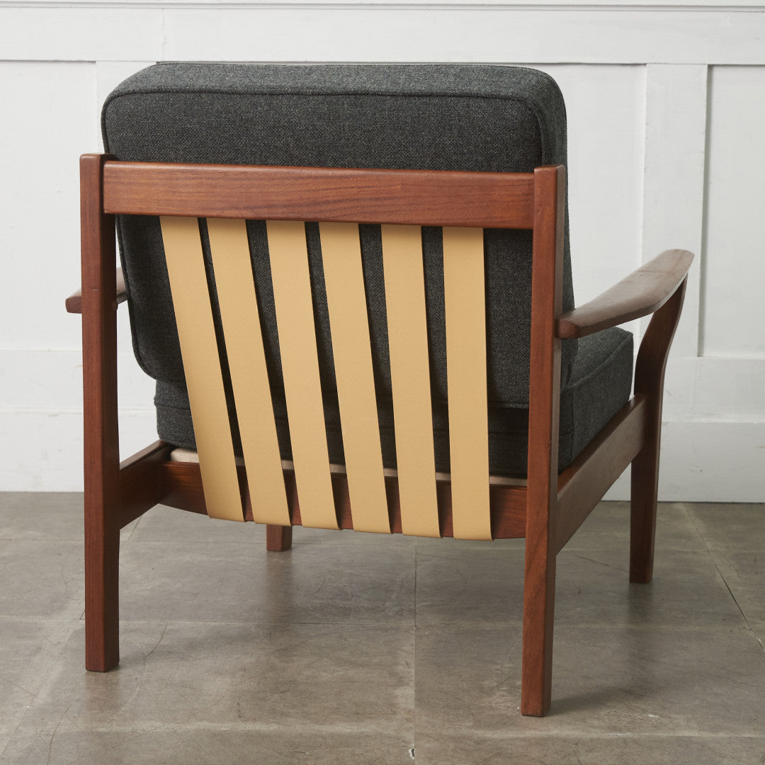 イギリスヴィンテージ アームチェア / 張替済