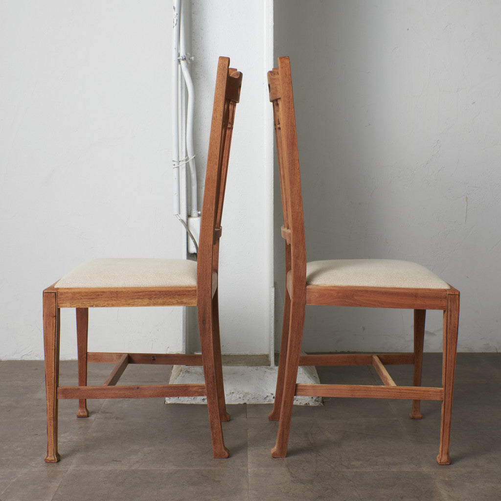 ストリップド加工 ダイニングチェア 2脚セット / 張替済