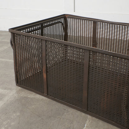 ヴィンテージ メタル メッシュバスケット