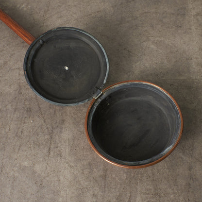 英国アンティーク 銅製 ベッドウォーミングパン