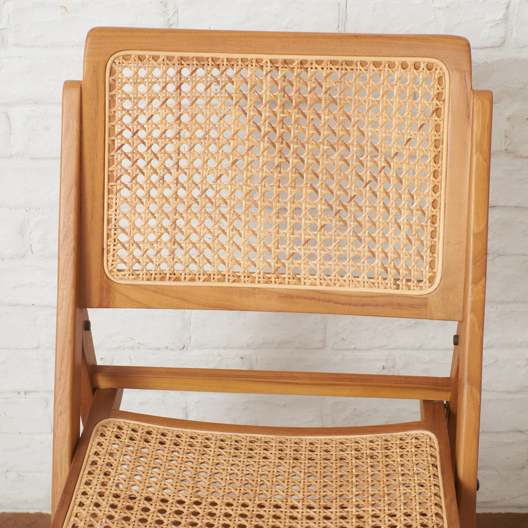 ラタン編み フォールディングチェア