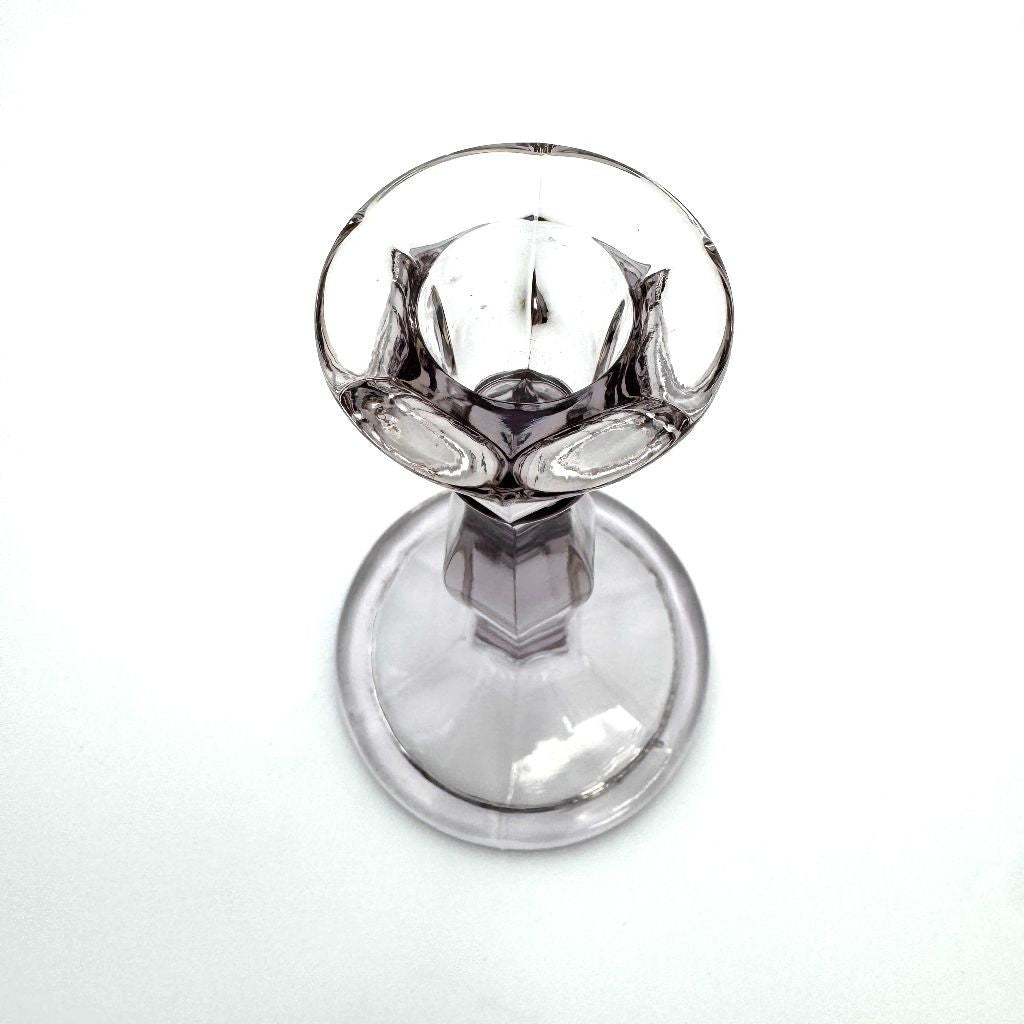 英国クラシック ガラス キャンドルスタンド