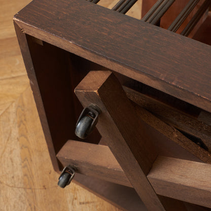 英国アンティーク リボルビングブックケース