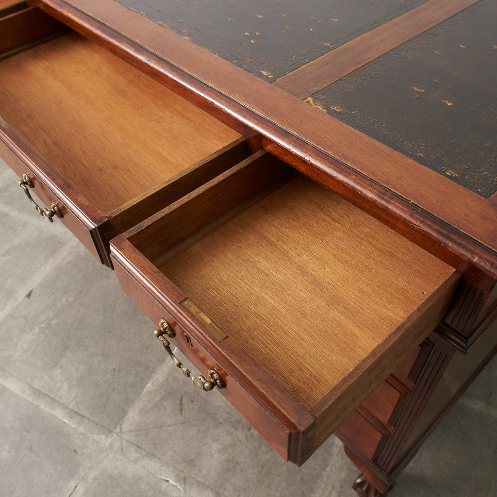 西欧アンティーク 両袖デスク