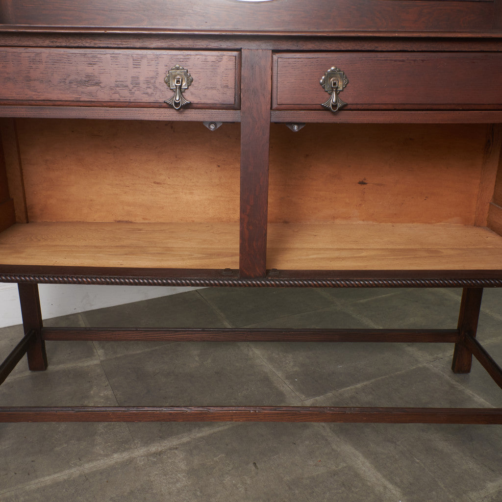 英国アンティーク ミラーバックサイドボード