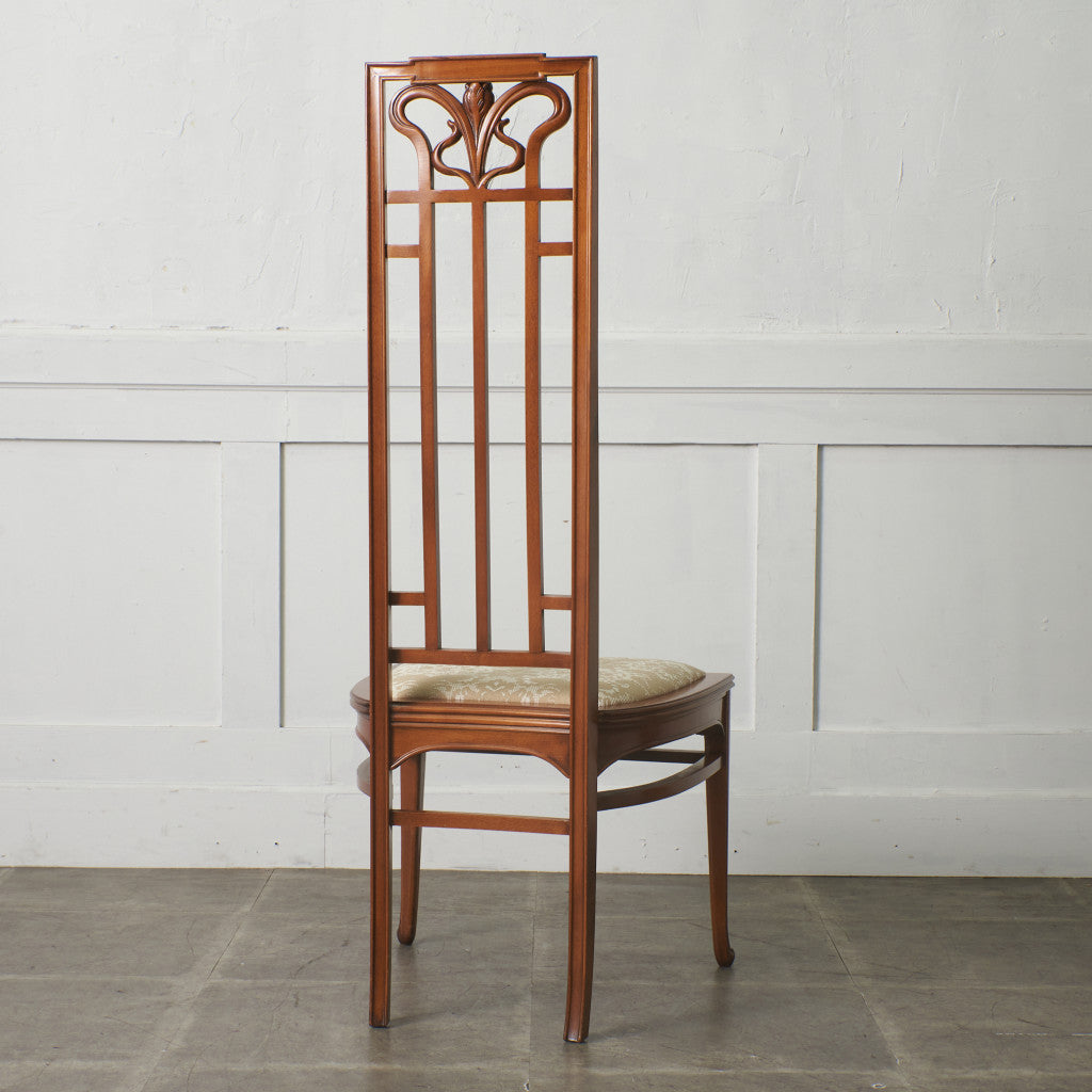 アールヌーボー ハイバックチェア / 張替済