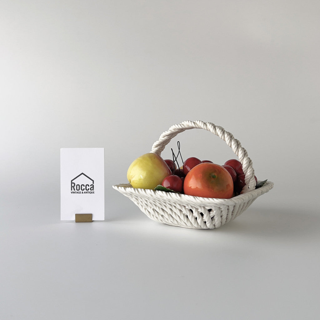 ヴィンテージ セラミック フルーツバスケット