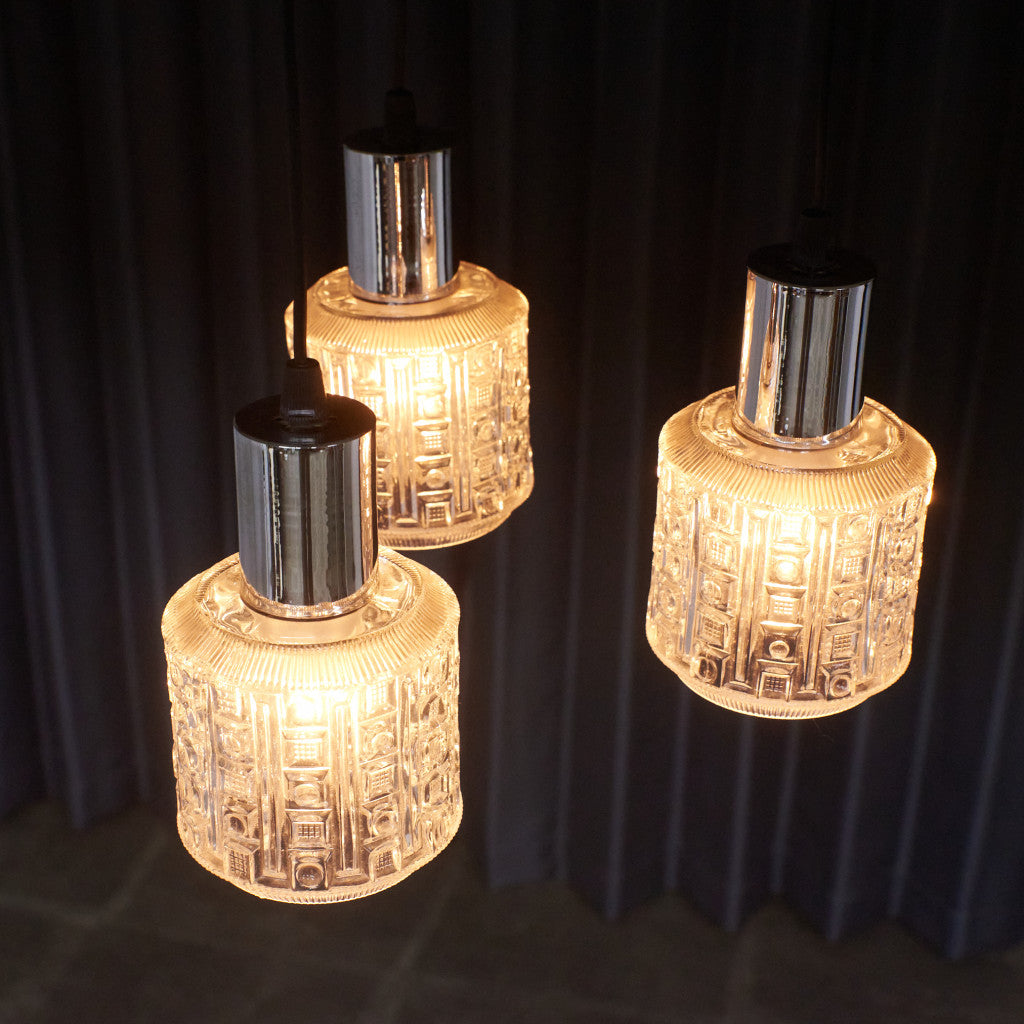 英国ヴィンテージ ガラスシェード ペンダントライト