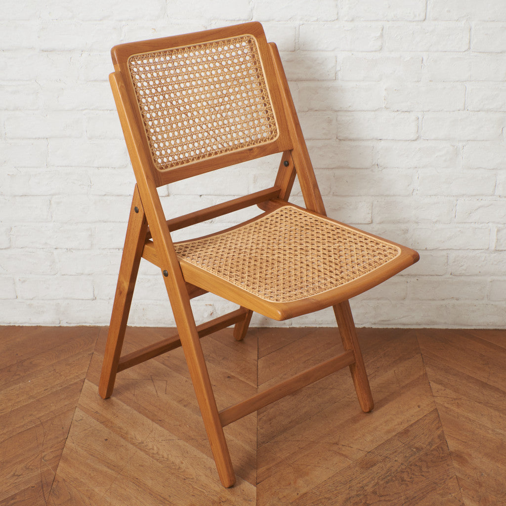 ラタン編み フォールディングチェア