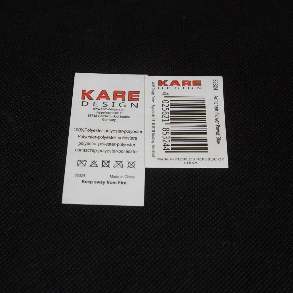 FLOWER POWEＲ BLUE アームチェア