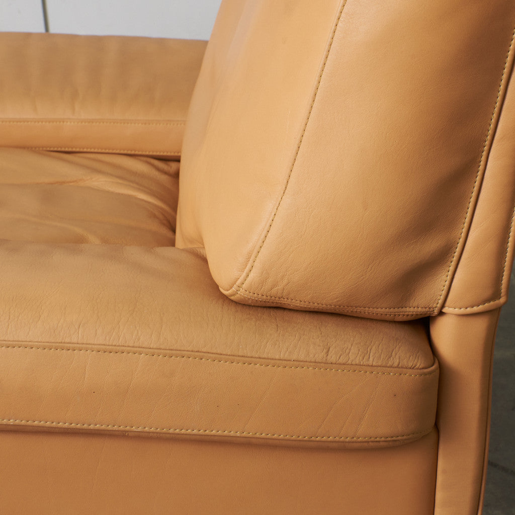 本革張り 1人掛けソファ