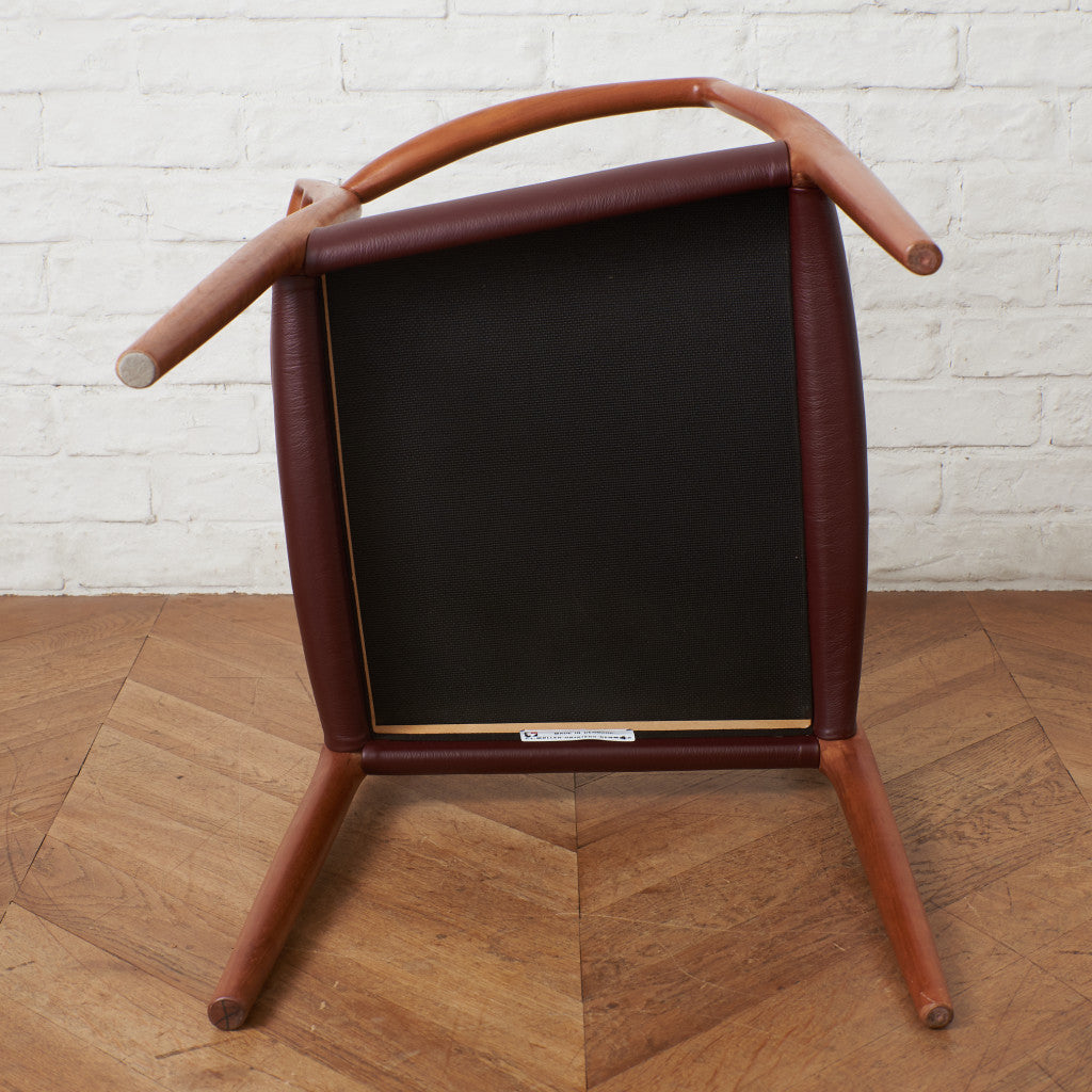 No.62 チェア (チェリー×本革) / 張替済